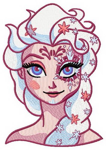 Strange Elsa 5 machine embroidery design