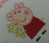 Napkins with Peppa Pig machine embroidery design