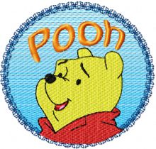 Winnie the Pooh Logo  embroidery design