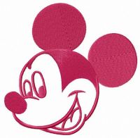 Mickey's happiness embroidery design