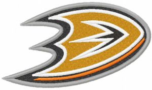 Anaheim Ducks logo 2014 embroidery design