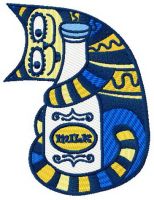 All cats like milk embroidery design