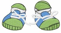 Baby shoes free machine embroidery design 2