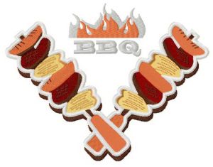 BBQ restaurant 2 embroidery design