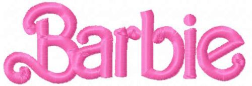 Barbie vintage style embroidery design