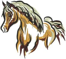 Horse mascot 2 embroidery design