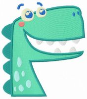 Spotty monster embroidery design