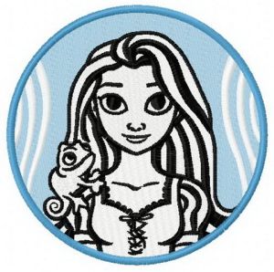 Rapunzel 3 embroidery design