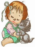 Don't be upset, my little mistress embroidery design