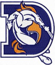 Denver Broncos Alternative Logo embroidery design