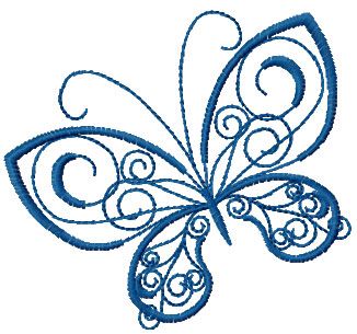 Butterfly free embroidery design 15