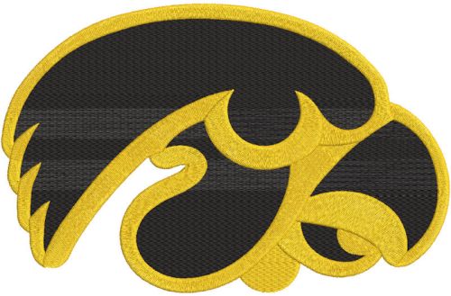 Iowa Hawkeyes Alternate Logo embroidery design