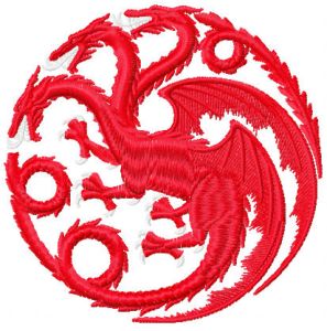 House of the Dragon embroidery design