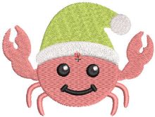 Dancing santa claws embroidery design
