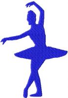 Ballerina free embroidery design 10