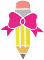 My first pencil embroidery design