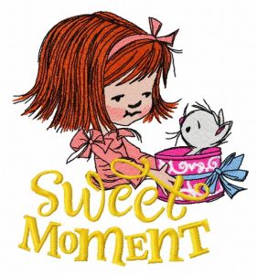 Girl's presents 4 embroidery design