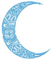 Moon 4 embroidery design