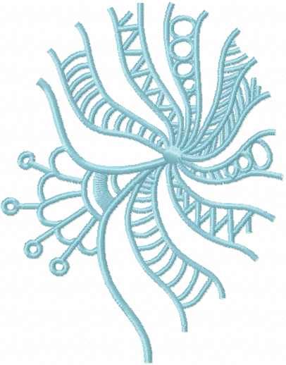 Boho net free embroidery design