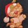Cat sings Christmas carols embroidery design