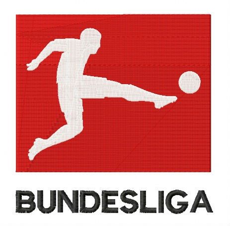 Bundesliga logo machine embroidery design