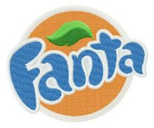 Fanta logo embroidery design