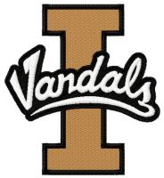 Idaho Vandals logo embroidery design