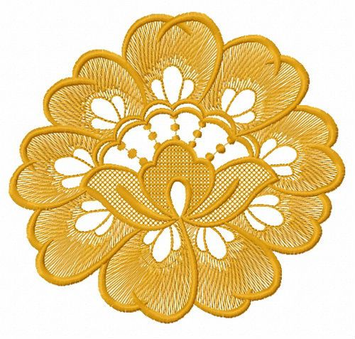 Lace flower 5 machine embroidery design