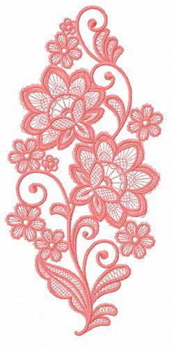 Lace flower 14 machine embroidery design