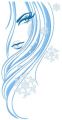 Snow beauty embroidery design