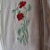 Long stem roses design in embroidery hoop
