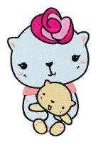 Love mom 3 embroidery design