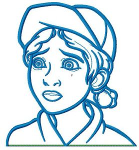 Clementine embroidery design