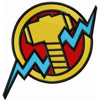 Thor's hammer embroidery design