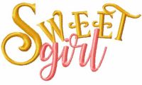 Sweet girl free embroidery design