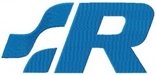 Volkswagen Racing logo machine embroidery design