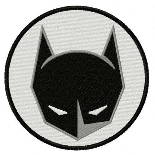 Batman badge machine embroidery design