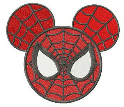 Spider Mickey machine embroidery design