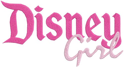 disney girl embroidery design