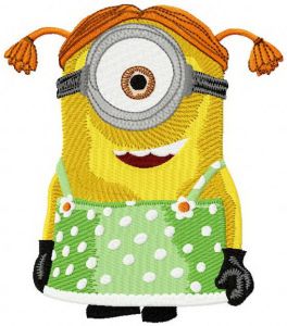 Minion Stuart embroidery design