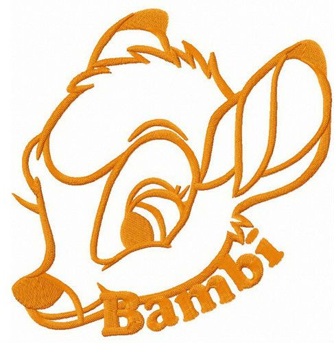 Disney character Bambi machine embroidery design