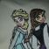 Frozen sisters design embroidered