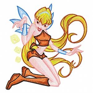 Winx- Stella embroidery design