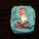 Embroidered nappy cover with Cat in the hat design