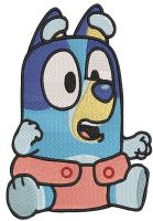 Baby Bluey embroidery design