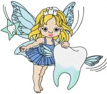 Tooth fairy 3 embroidery design