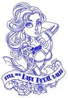 Till the last petal falls 3 embroidery design