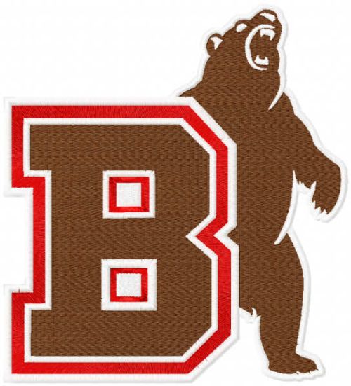 Brown bears logo 2022 embroidery design