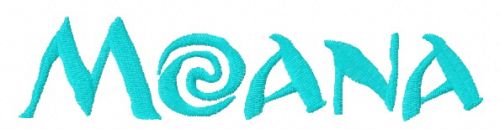 Moana logo machine embroidery design