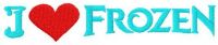 I love Frozen embroidery design